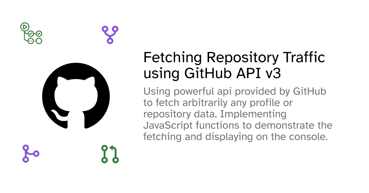 Fetching GitHub repository Traffic data using API v3